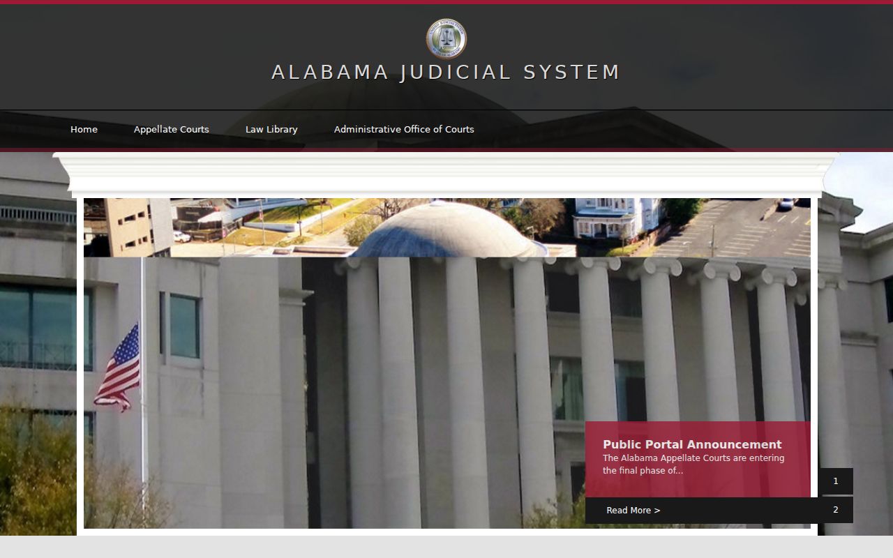 Alabama Judicial System source for Bullock County court docket access