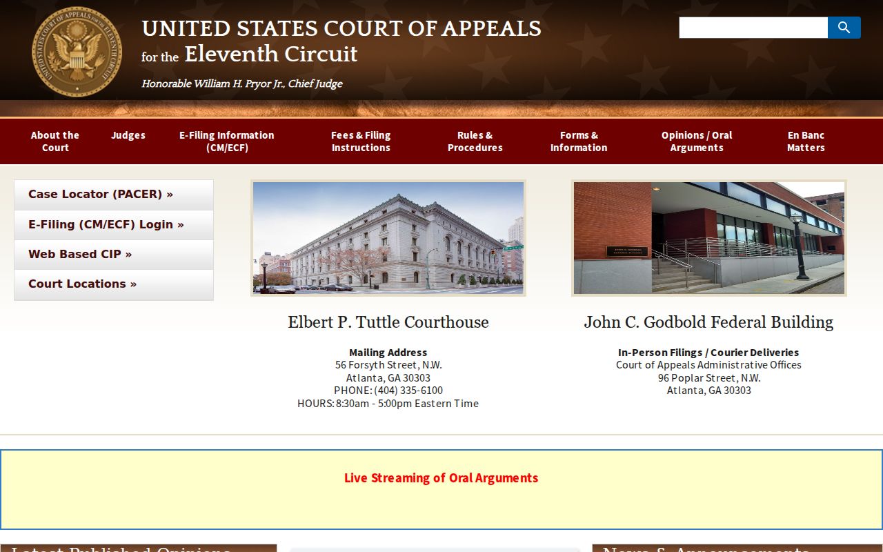 Bullock County federal court records Eleventh Circuit source